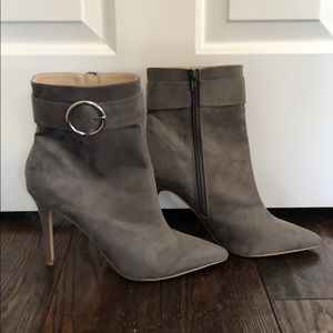 Grey booties